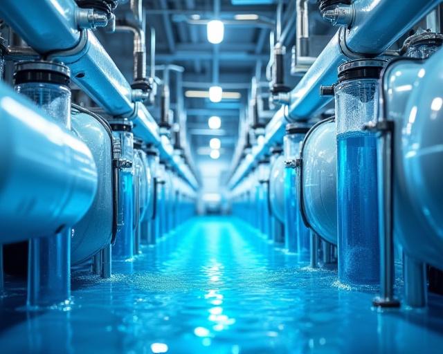 Impianto di filtrazione e riciclo dell'acqua all'interno dell'autolavaggio Mezzogiorno Lave.